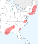 Show us your pink bits: r-less zones of the US