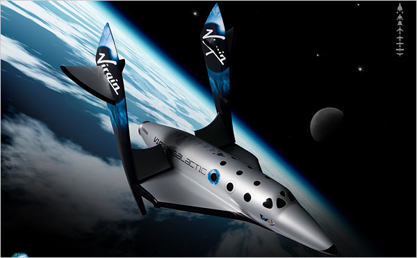 The 21st century version of a joy flight, image by Virgin Galactic