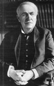 Thomas Edison so-called "discoverer" of electricity, responsible for millions of deaths world-wide with his deadly source of energy.